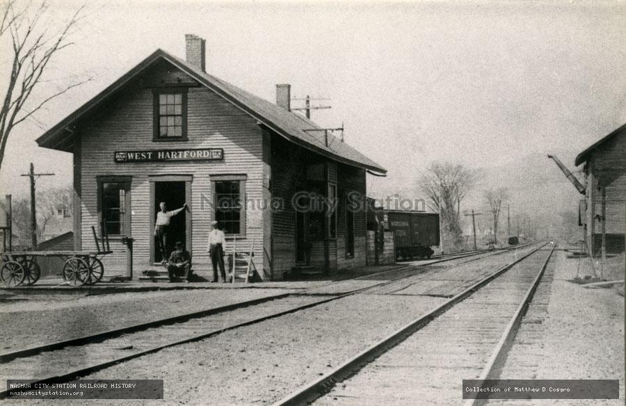 Postcard: Railroad Station, West Hartford, Vermont